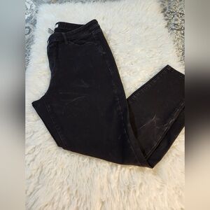 Lane Bryant faded/acid wash jeans